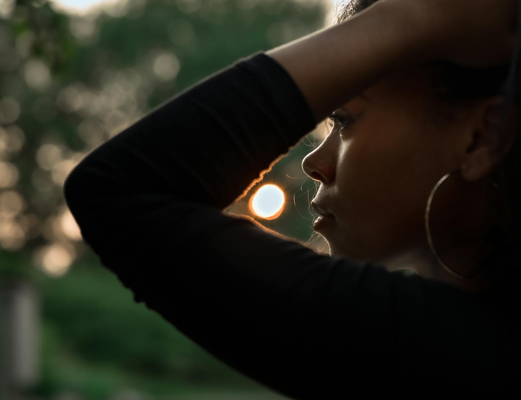 close up photo of a woman s face
